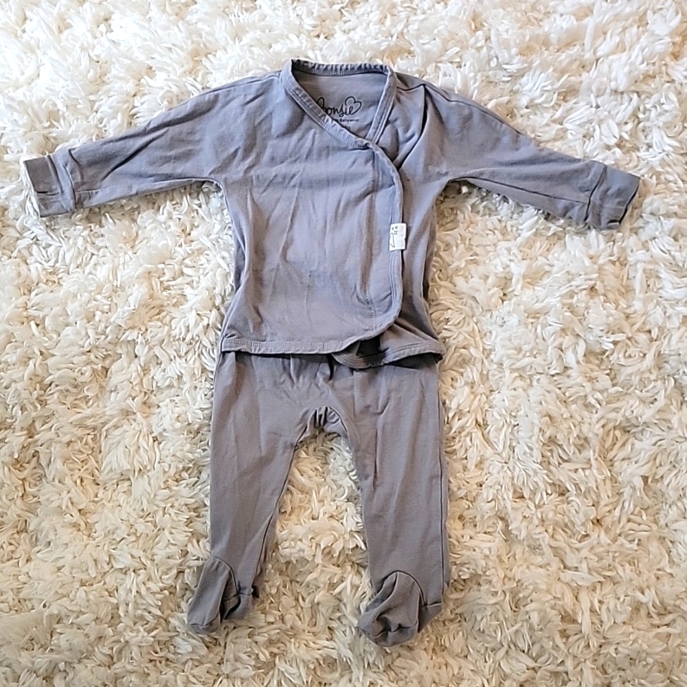 Bonsie footie in Fog 3-6 months